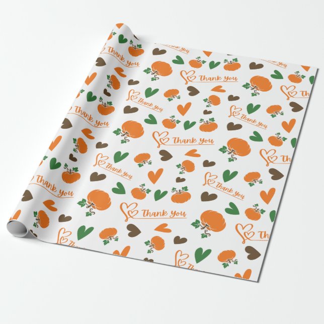Papel De Regalo Calabazas de rollo de fieltro (Desenrollado)