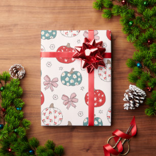 Papel De Regalo Calabazas navidades