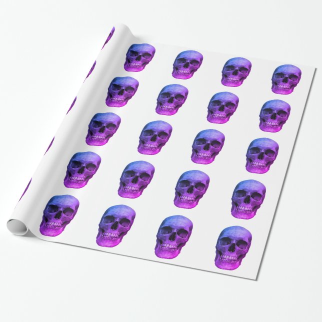 Papel De Regalo Calavera (Desenrollado)