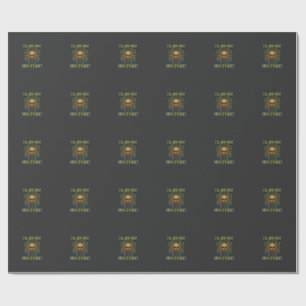 Papel De Regalo Calavera de Araña de Halloween Silenciosa