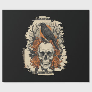 Papel De Regalo Calavera de Halloween