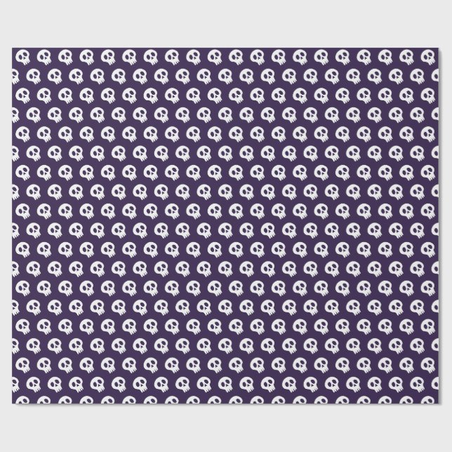 Papel De Regalo calavera de Halloween (Superficie plana)