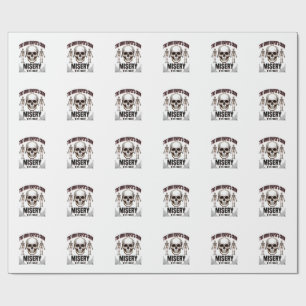 Papel De Regalo Calavera de Halloween Espeluznante Antiguo Relato_