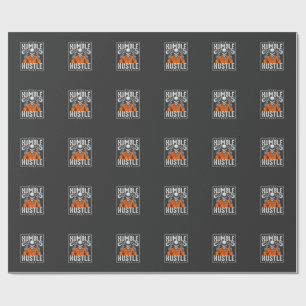 Papel De Regalo Calavera de Halloween Mantén la Humildad Trabaja D