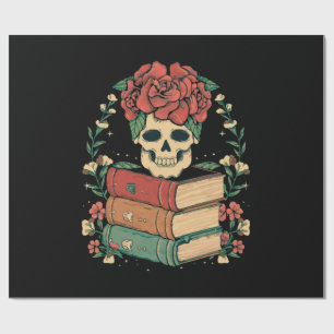 Papel De Regalo Calavera Floral en tus Libros