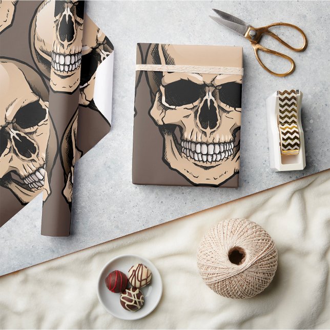 Papel De Regalo Calavera humana (Subido por el creador)