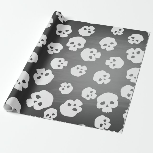 Papel De Regalo Calaveras (Desenrollado)