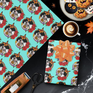 Papel De Regalo Calaveras de azúcar Art Nouveau