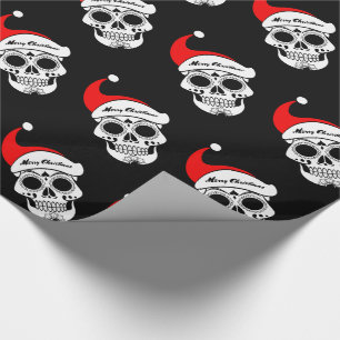 Papel De Regalo Calaveras de Navidad