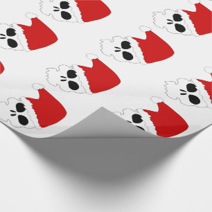 Papel De Regalo Calaveras de Santa/Papel de Regalo de Navidad