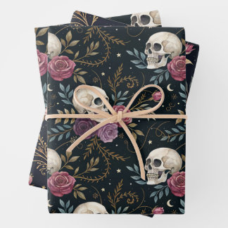 Papel de regalo Calaveras y Rosas
