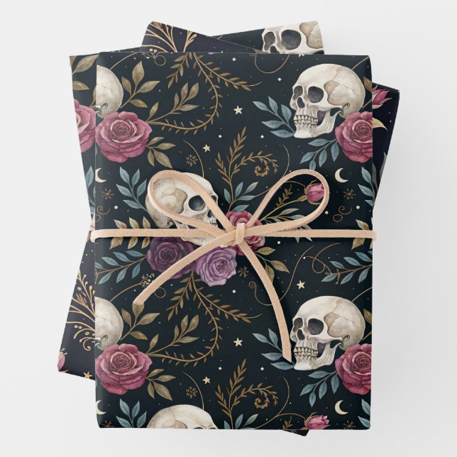 Papel de regalo Calaveras y Rosas (In situ)