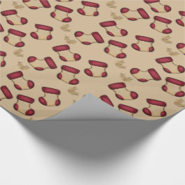 Papel De Regalo Calcetines navideños