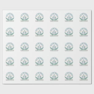 Papel De Regalo Calcomanía de agricultura urbana Skyline Sprouts