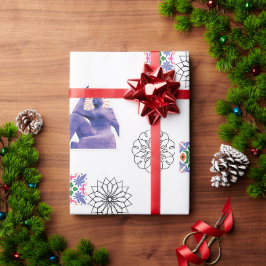 Papel de regalo caleidoscopio de escultura de obse