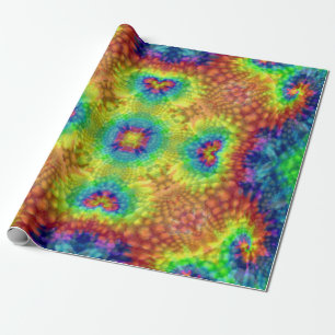 Papel De Regalo Caleidoscopio del fractal del vintage del cielo