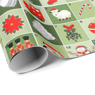 Papel De Regalo Calendario anticipado de Navidades creativos