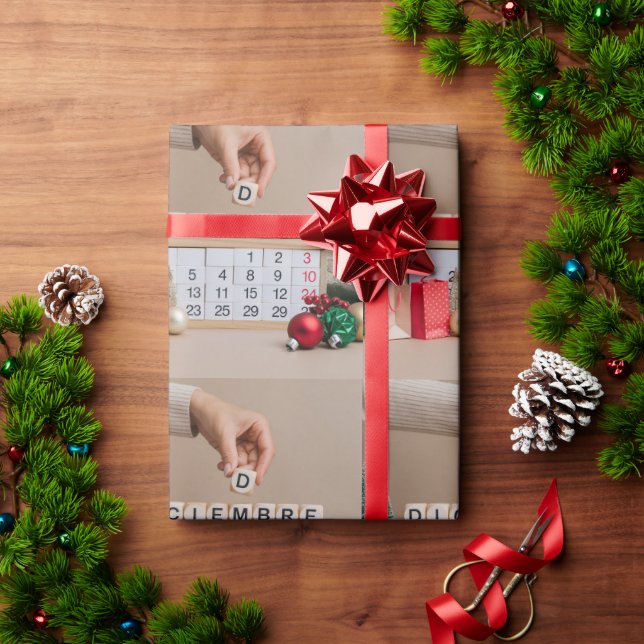 Papel De Regalo Calendario de diciembre (Regalo de vacaciones)