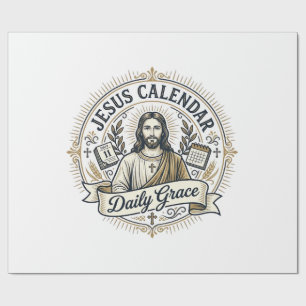 Papel De Regalo Calendario de Jesús Gracia Diaria Calendario de Je