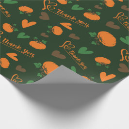 Papel De Regalo Calentamiento de calabazas y gracias por el día de