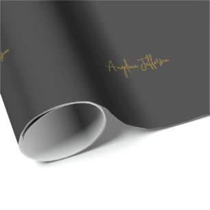 Papel De Regalo Caligrafía de nombre profesional elegante color do