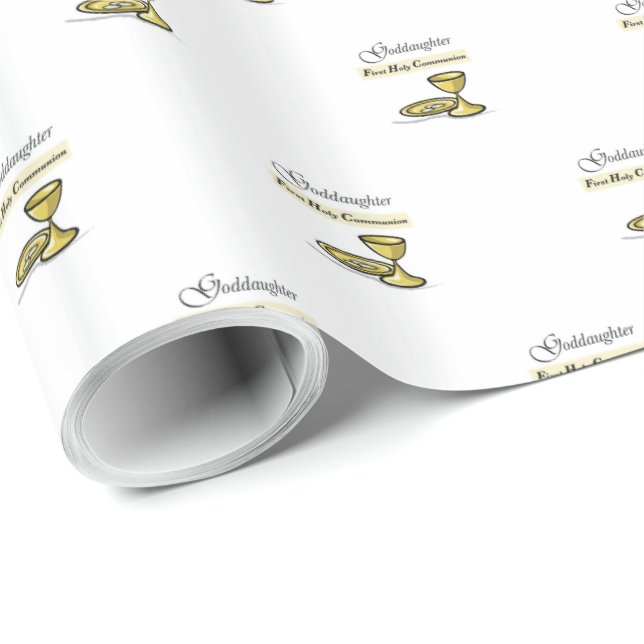 Papel De Regalo Cáliz de la primera comunión de la diosa (Esquina del rollo)