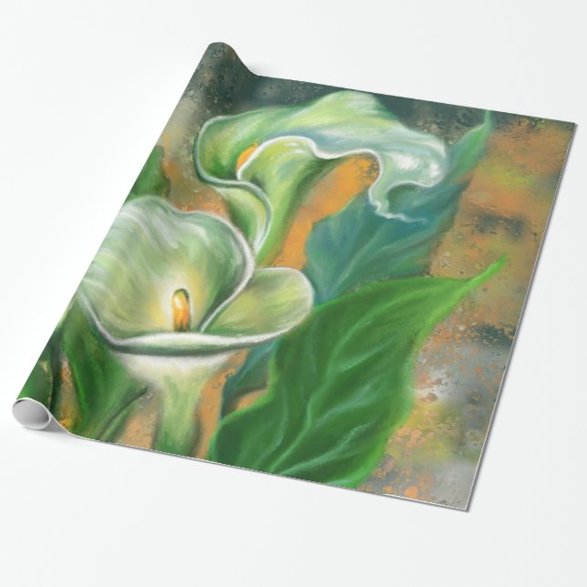 Papel De Regalo Calla Lilies Wrapping Paper (Desenrollado)