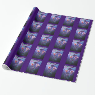 Papel De Regalo Callas Púrpura Lilac Y Arte Púrpura