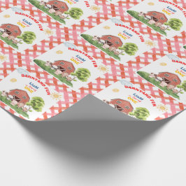 Papel De Regalo Calling All Party Farm Animals 1st Birthday