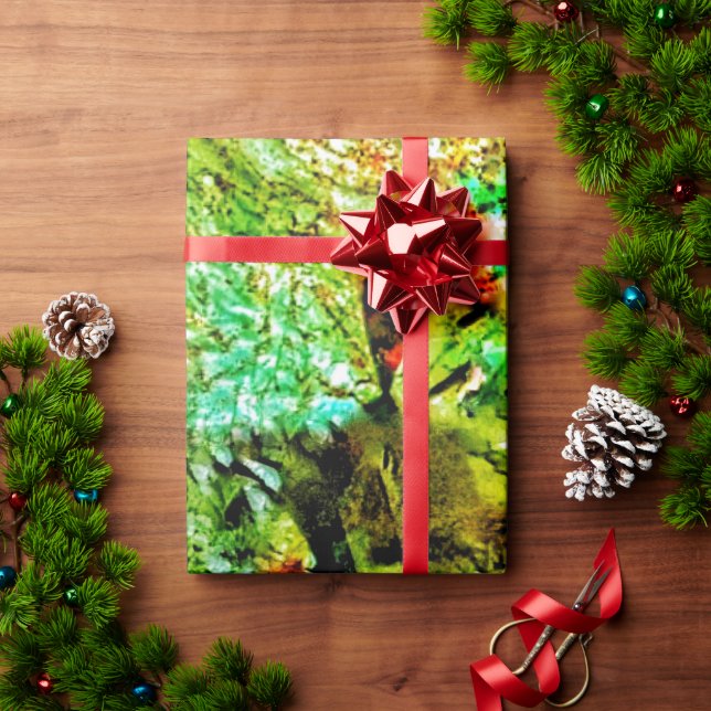 Papel De Regalo Calm yellow abstract Wrapping Paper,Dazzling shine (Regalo de vacaciones)