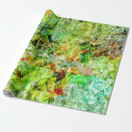 Papel De Regalo Calming yellow abstract Wrapping Paper,Calming 