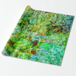 Papel De Regalo Calming yellow abstract Wrapping Paper,Relaxed art