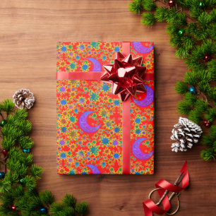 Papel De Regalo Calor solar místico de la luna