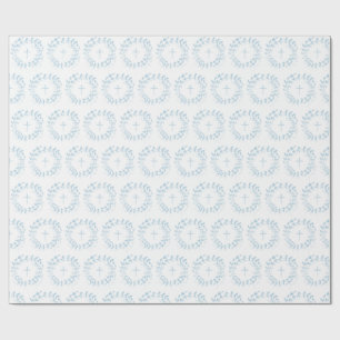 Papel De Regalo Calor y cruz azules de la comunión