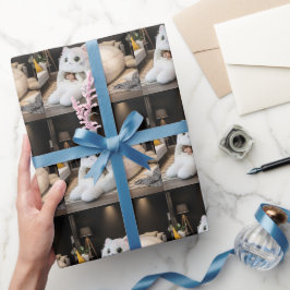 Papel De Regalo Cama de gato linda – Personalizada