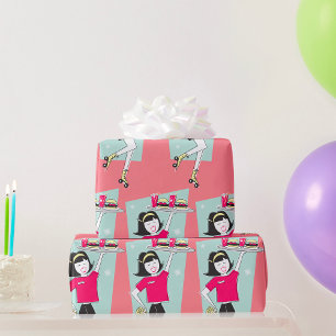 Papel De Regalo Camarero de patinaje sobre hielo