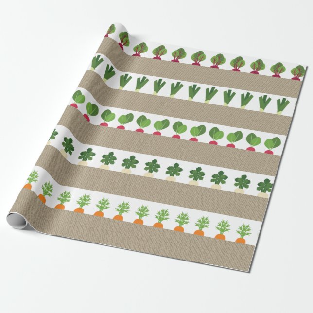 Papel De Regalo Camas de jardín (Desenrollado)
