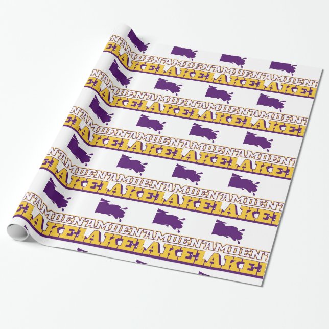 Papel De Regalo Camdenton Lakers (conferencia de Ozark) (Desenrollado)
