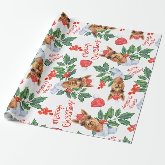 Papel De Regalo Camello de Navidades de regalo de vacaciones (Desenrollado)