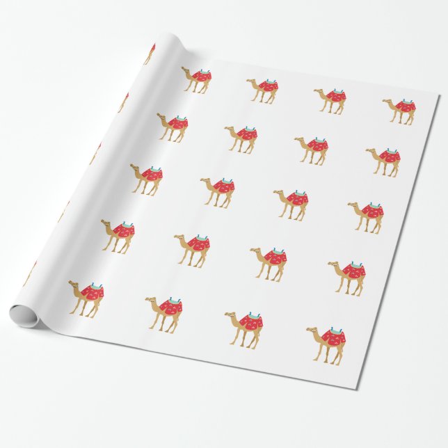 Papel De Regalo Camello egipcio (Desenrollado)
