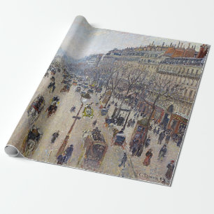 Papel De Regalo Camille Pissarro - Boulevard Montmartre, mañana