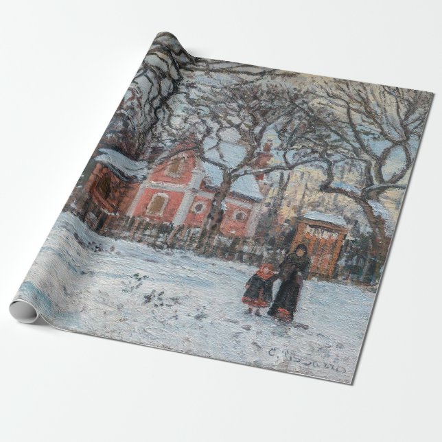 Papel De Regalo Camille Pissarro - Chataigniers a Louvecienne (Desenrollado)