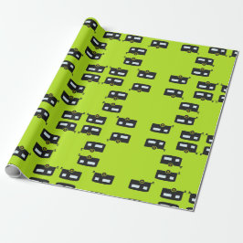 Papel De Regalo Caminando en verde