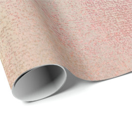 Papel De Regalo Caminata de oro rosa rosa Rubor Peach Gold