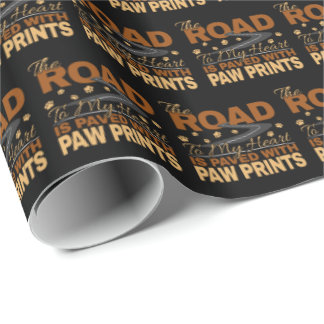 Papel De Regalo Camino a mi corazón pavimentado en pintura imprimí