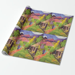Papel De Regalo Camino de Paul Gauguin en Tahití Arte Antiguo Fino