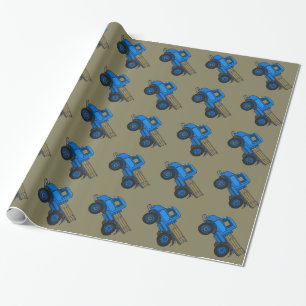 Papel De Regalo Camión azul