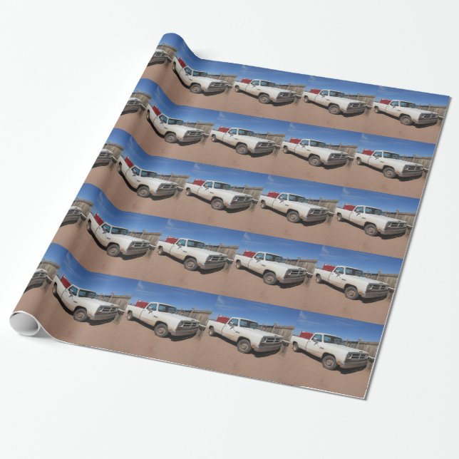 Papel De Regalo Camión de 1986 Dodge (Desenrollado)