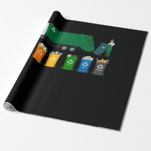 Papel De Regalo Camión de basura reciclado
