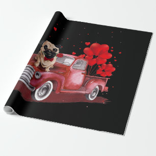 Papel De Regalo Camión de corazón de El día de San Valentín de Cut